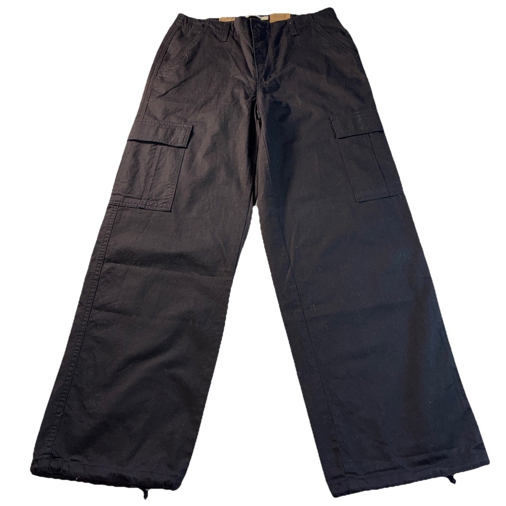 Levi's 94 Baggy Wide Leg Cargo Pants Women's W30 L32 Black NWT